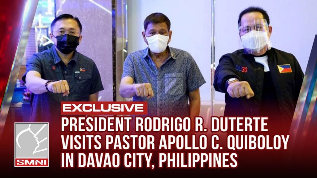 President Rodrigo Duterte with Pastor Apollo Quiboloy